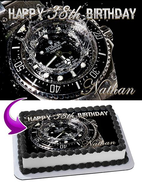 Rolex Watch Edible Cake Toppers – Ediblecakeimage